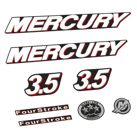 Tarrat Mercury 3.5HV Nelitahtimoottori perämoottori vinyylitarrat