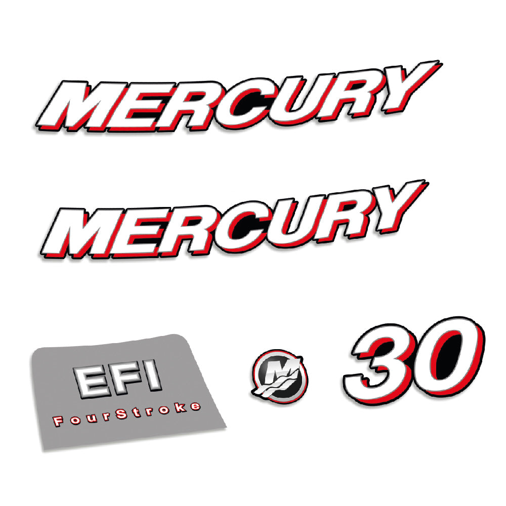 Tarrat Yhteensopiva Mercury 30HV Nelitahtimoottori EFI 2006-2012 perämoottori vinyylitarrat