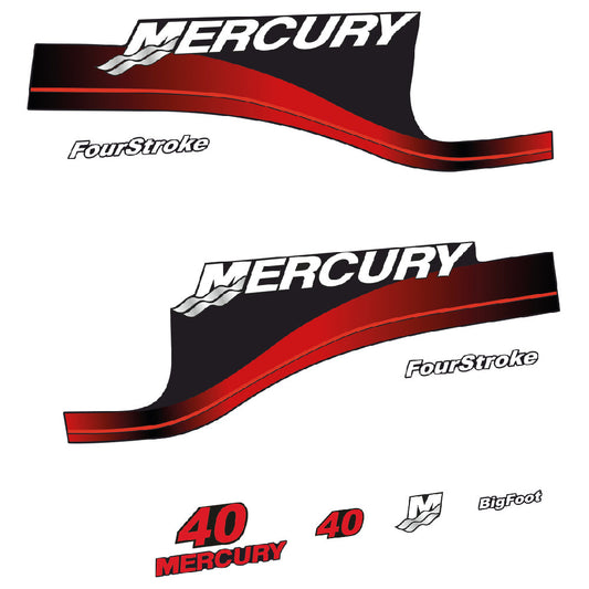 Tarrat Mercury 40HV Nelitahtimoottori perämoottori vinyylitarrat