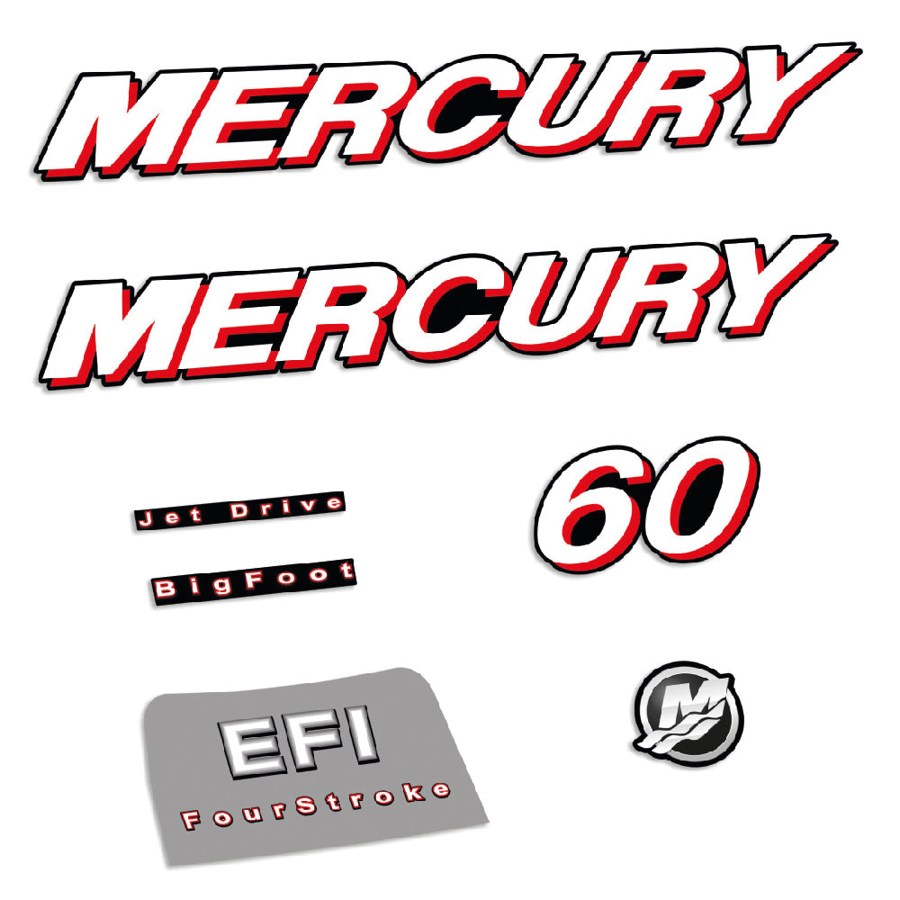 Tarrat Mercury 60HV Nelitahtimoottori EFI 2006-2010 perämoottori vinyylitarrat