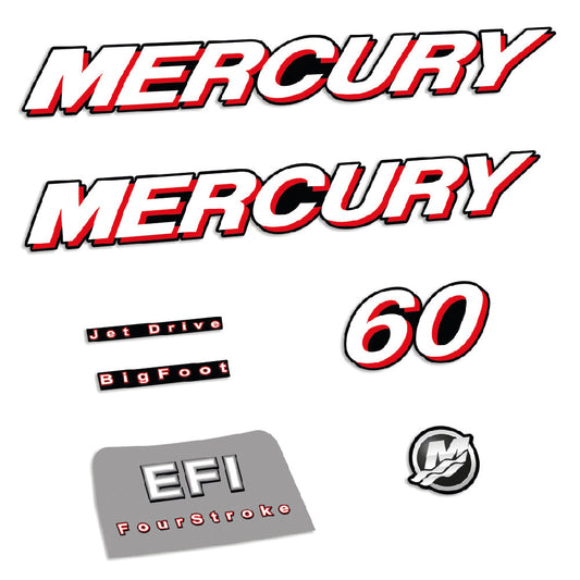 Tarrat Mercury 60HV Nelitahtimoottori EFI 2006-2010 perämoottori vinyylitarrat