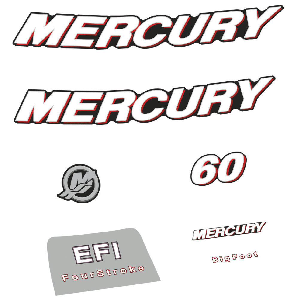 Tarrat Mercury 60HV Nelitahtimoottori EFI perämoottori vinyylitarrat