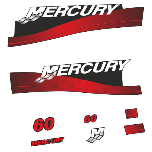 Tarrat Mercury 60HV Kaksitahtimoottori perämoottori vinyylitarrat