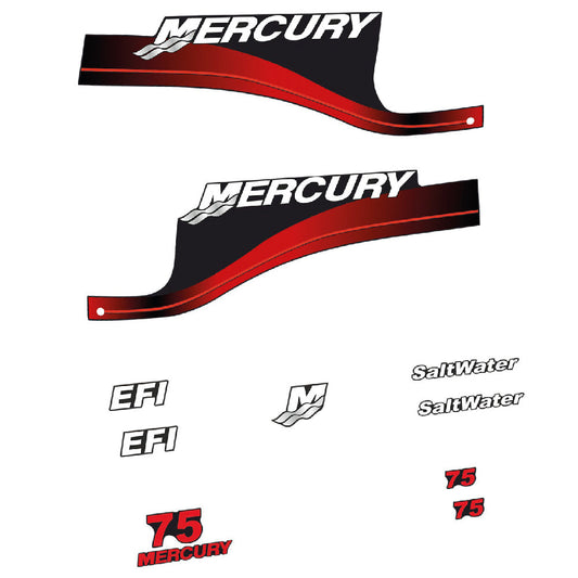 Tarrat Mercury 75HV EFI SaltWater perämoottori vinyylitarrat