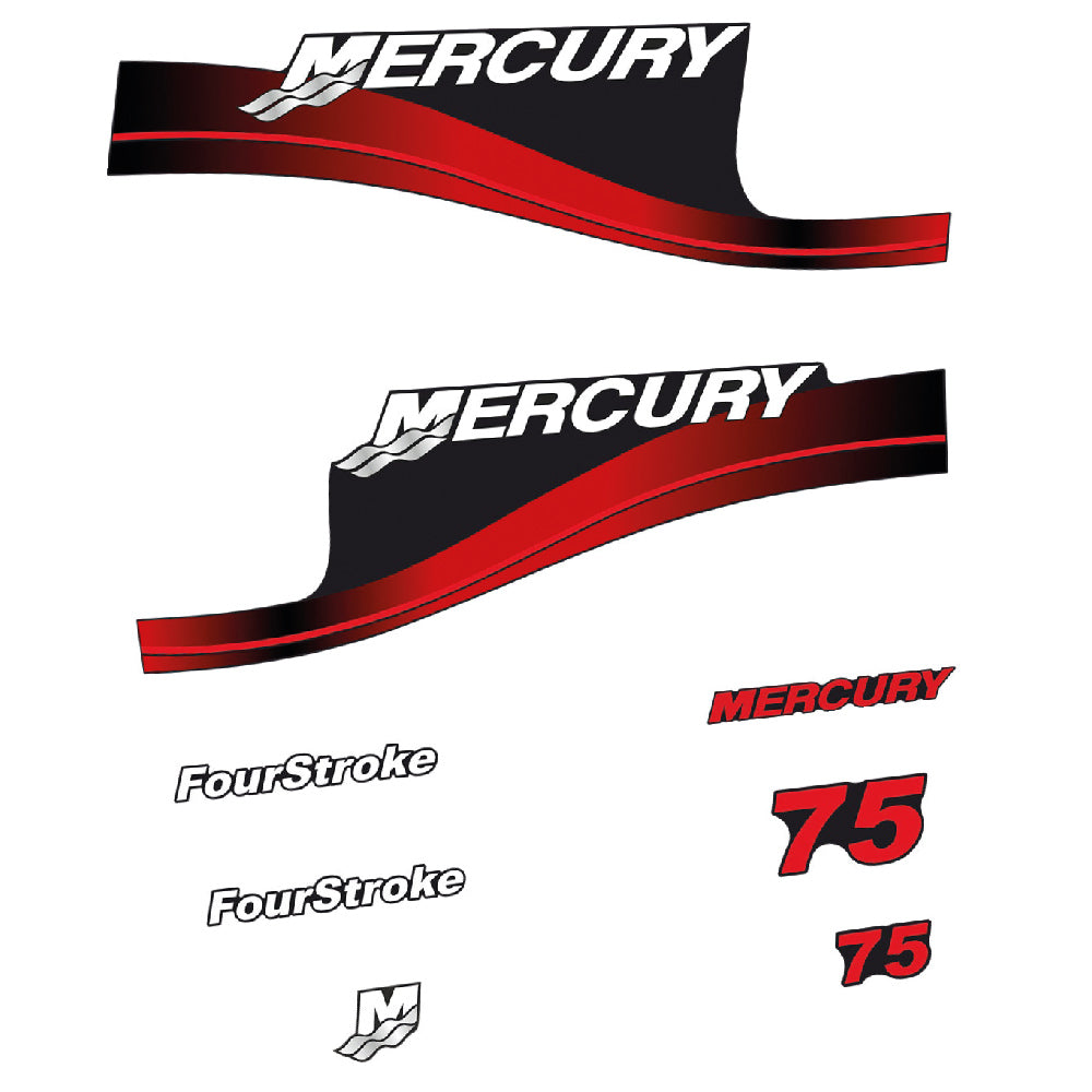 Tarrat Mercury 75HV Nelitahtimoottori perämoottori vinyylitarrat