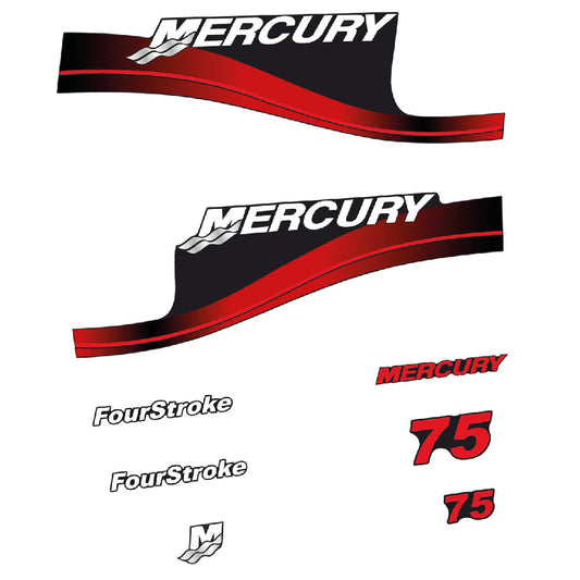 Tarrat Mercury 75HV Nelitahtimoottori perämoottori vinyylitarrat