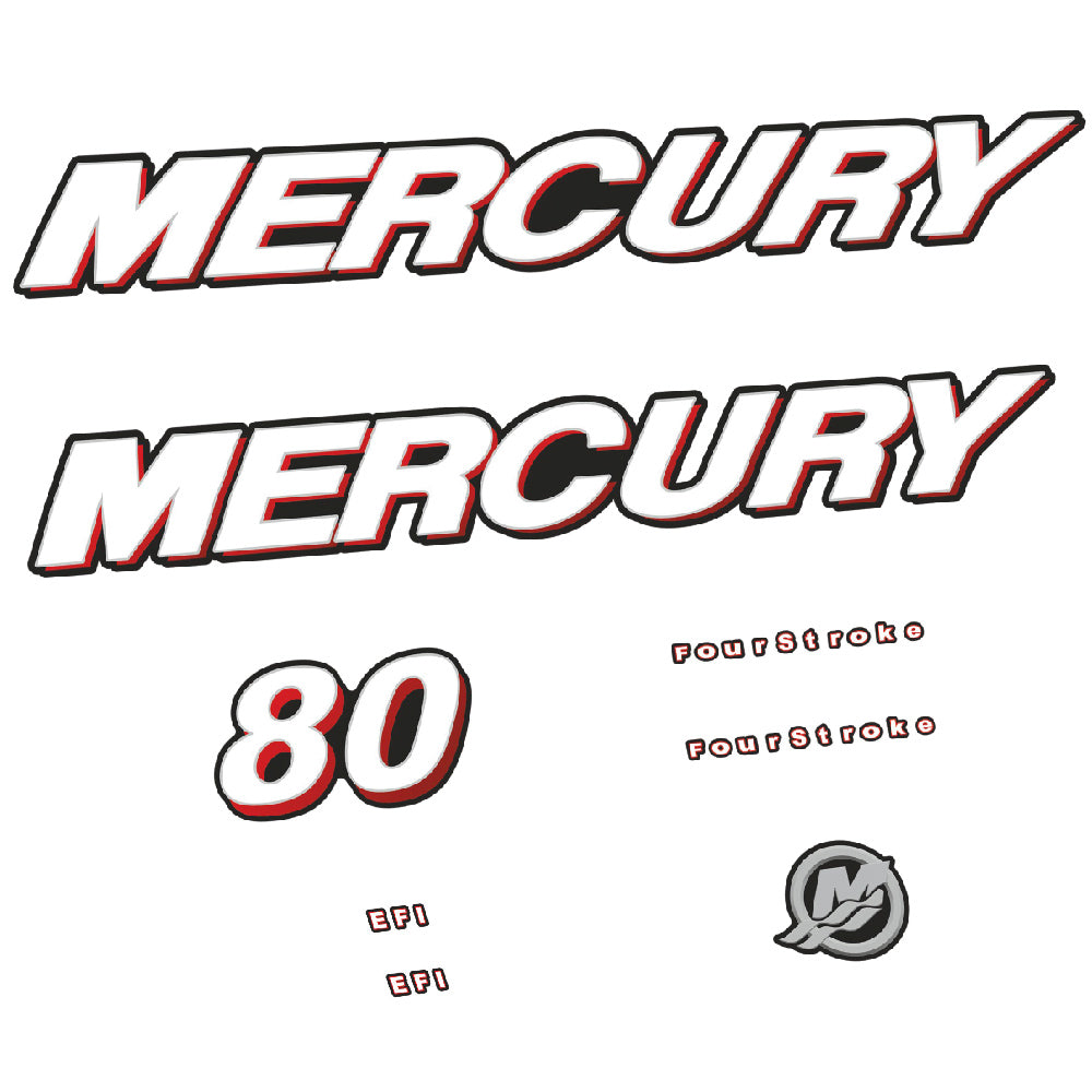 Tarrat Mercury 80HV Nelitahtimoottori EFI perämoottori vinyylitarrat