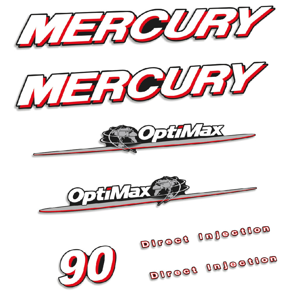Tarrat Mercury 90HV Kaksitahtimoottori Optimax DI 2006-2012 perämoottori vinyylitarrat
