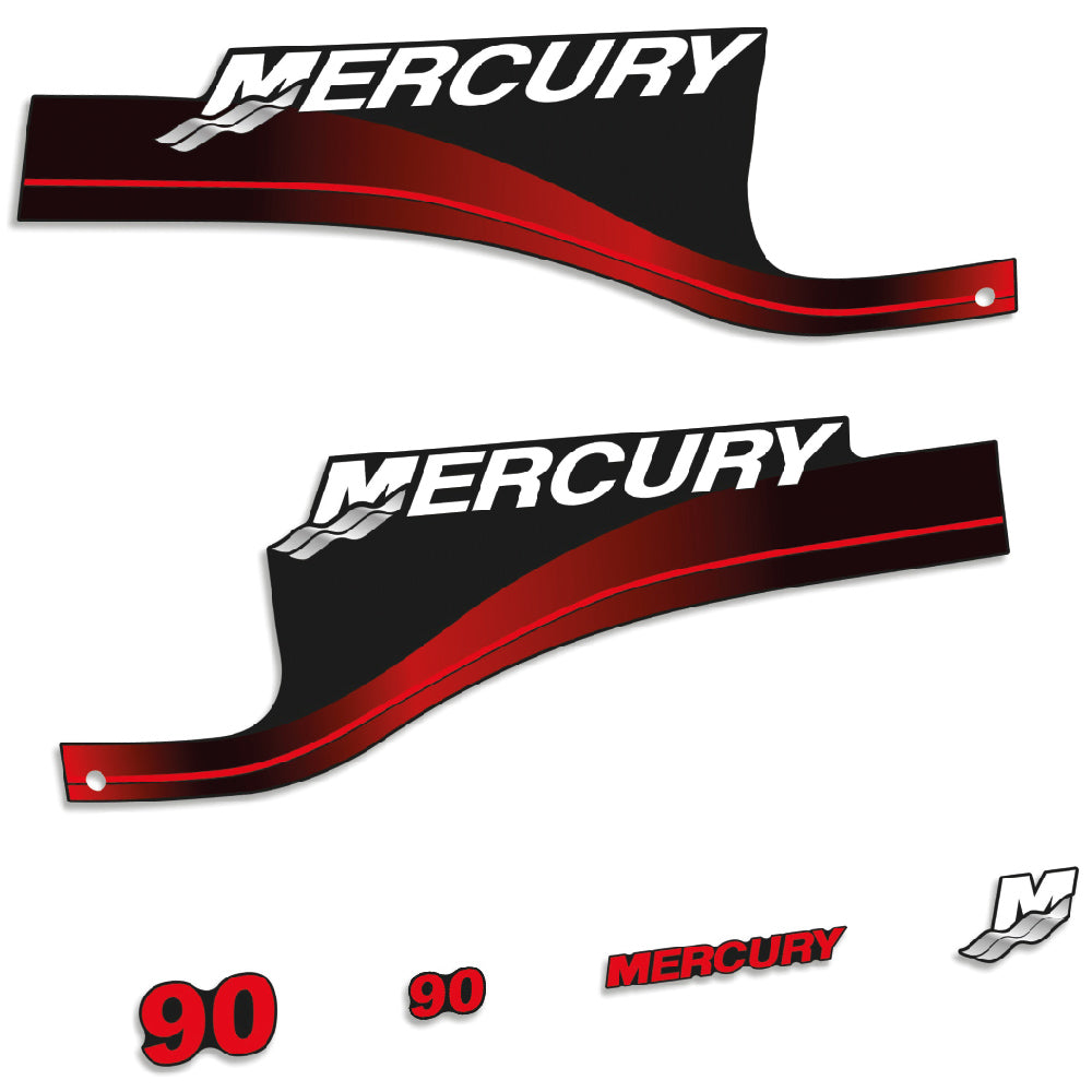 Tarrat Mercury 90HV ELPTO kaksitahtimoottori 1999-2006 perämoottori vinyylitarrat