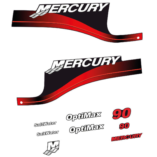 Tarrat Mercury 90HV Optimax perämoottori vinyylitarrat