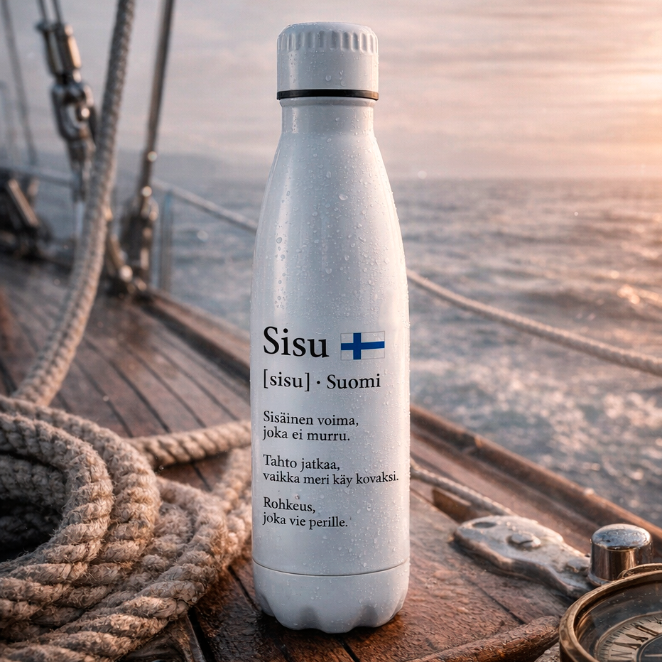 Sisu Finnish 750ml Water Bottle Nordic Design