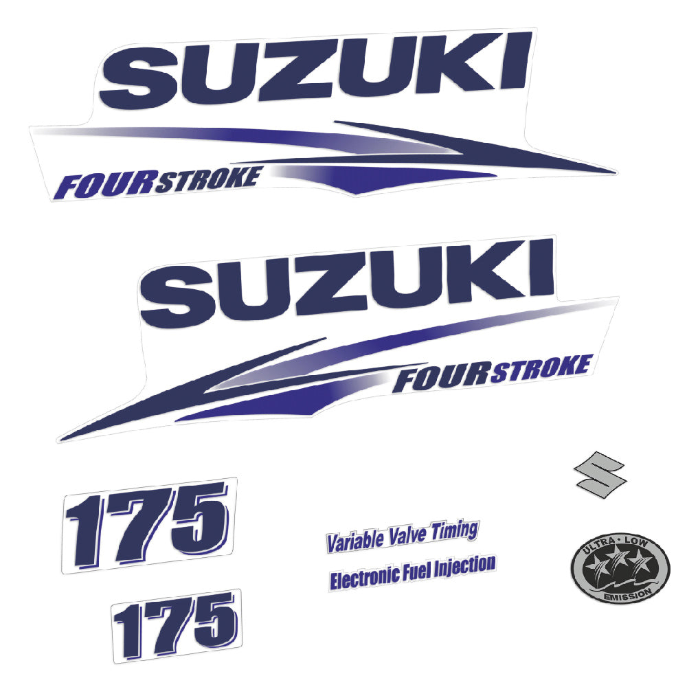 Tarrat Suzuki DF175 175HV Nelitahtimoottori valkoinen katte 2010-2013 perämoottori vinyylitarrat