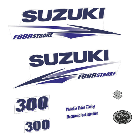 Tarrat Suzuki DF300 300HV Nelitahtimoottori valkoinen katte 2010-2013 1 perämoottori vinyylitarrat