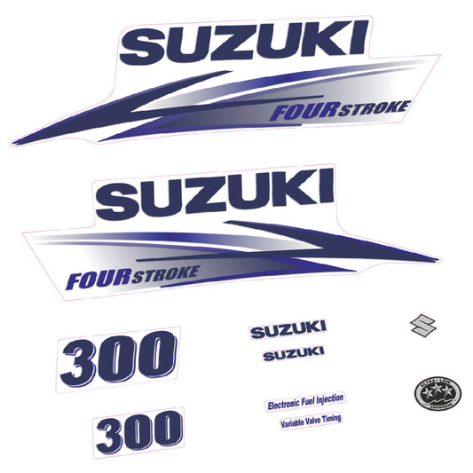 Tarrat Suzuki DF300 300HV Nelitahtimoottori valkoinen katte 2010-2013 perämoottori vinyylitarrat