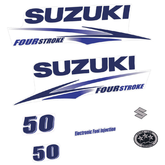 Tarrat Suzuki DF50 50HV Nelitahtimoottori valkoinen katte 2010-2013 perämoottori vinyylitarrat