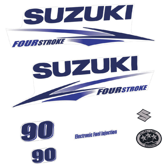 Tarrat Suzuki DF90 90HV Nelitahtimoottori valkoinen katte 2010-2013 perämoottori vinyylitarrat