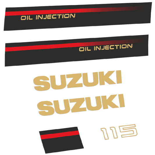 Tarrat Suzuki DT115 115HV Kaksitahtimoottori 1995-1997 perämoottori vinyylitarrat