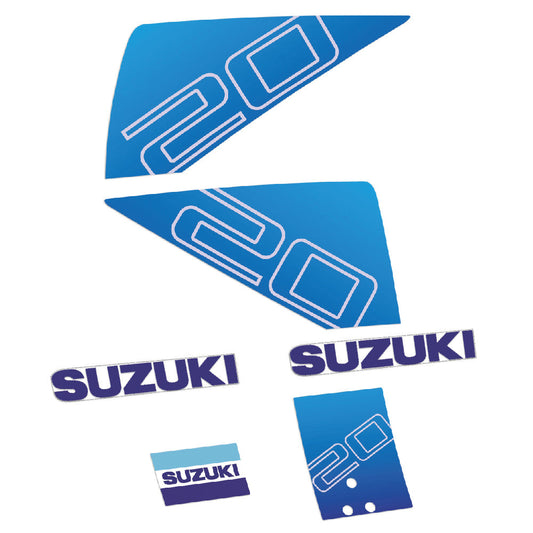 Tarrat Suzuki DT20 20HV Kaksitahtimoottori perämoottori vinyylitarrat