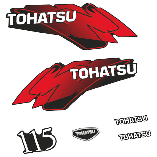 Tarrat Tohatsu 115HV Kaksitahtimoottori perämoottori vinyylitarrat