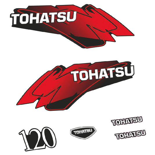 Tarrat Tohatsu 120HV Kaksitahtimoottori perämoottori vinyylitarrat