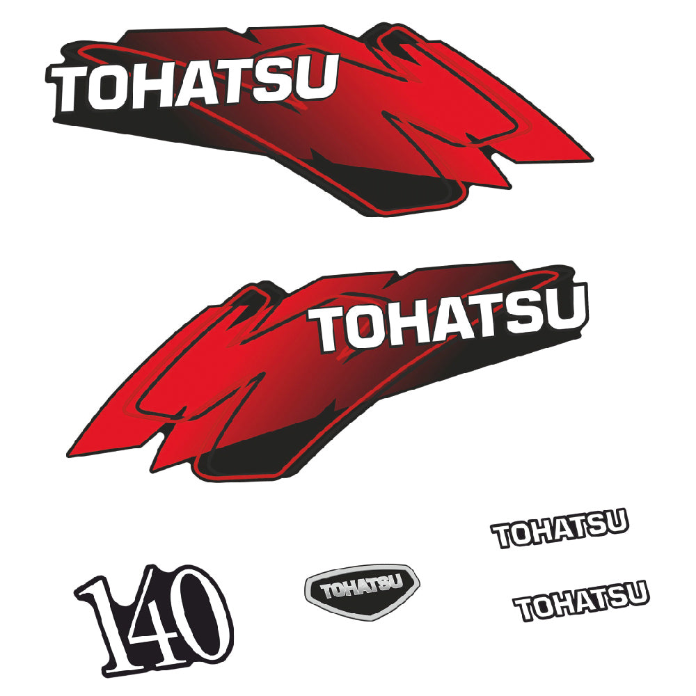 Tarrat Tohatsu 140HV Kaksitahtimoottori perämoottori vinyylitarrat