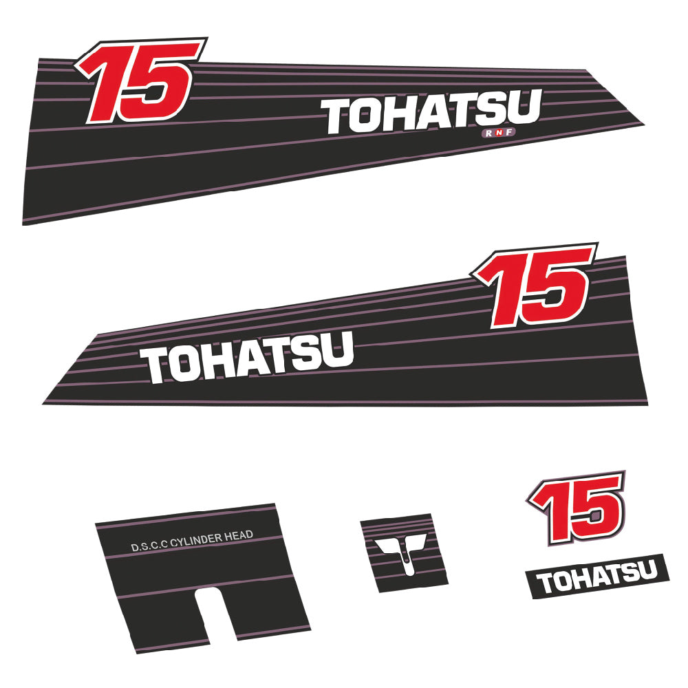 Tarrat Tohatsu 15HV 1990-2002 perämoottori vinyylitarrat