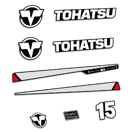 Tarrat Tohatsu 15HV Kaksitahtimoottori perämoottori vinyylitarrat
