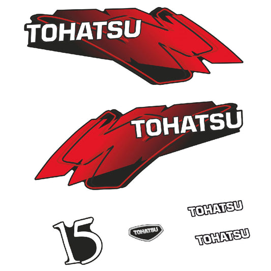 Tarrat Tohatsu 15HV Kaksitahtimoottori 1 perämoottori vinyylitarrat