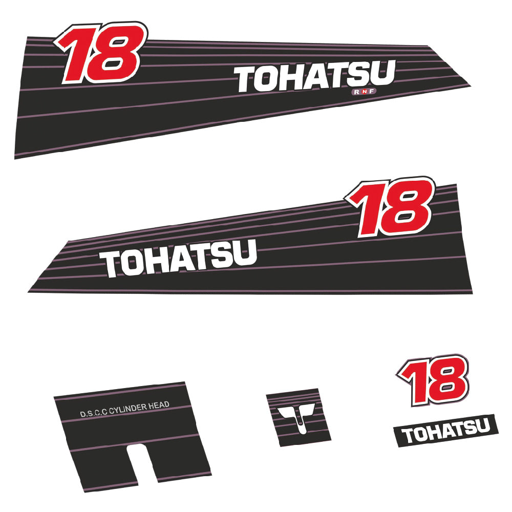 Tarrat Tohatsu 18HV 1990-2002 perämoottori vinyylitarrat