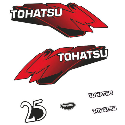 Tarrat Tohatsu 25HV Kaksitahtimoottori perämoottori vinyylitarrat