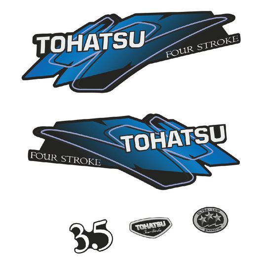 Tarrat Tohatsu 3.5HV Nelitahtimoottori perämoottori vinyylitarrat