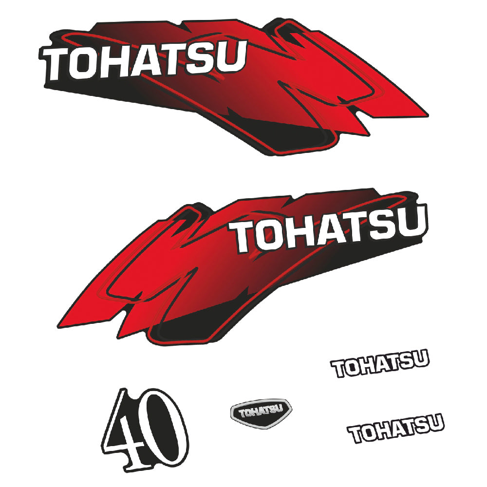 Tarrat Tohatsu 40HV Kaksitahtimoottori perämoottori vinyylitarrat