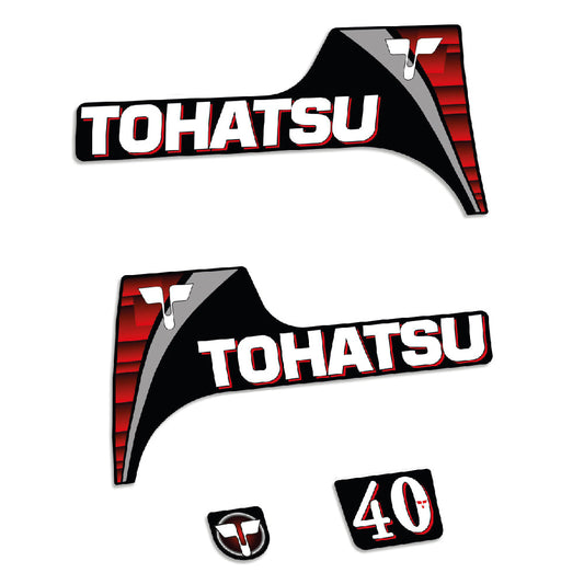 Tarrat Tohatsu 40HV Kaksitahtimoottori 1 perämoottori vinyylitarrat