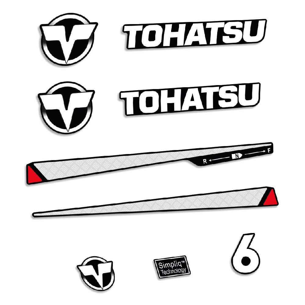 Tarrat Tohatsu 6HV Kaksitahtimoottori perämoottori vinyylitarrat