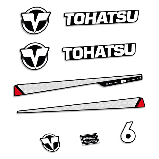 Tarrat Tohatsu 6HV Kaksitahtimoottori perämoottori vinyylitarrat