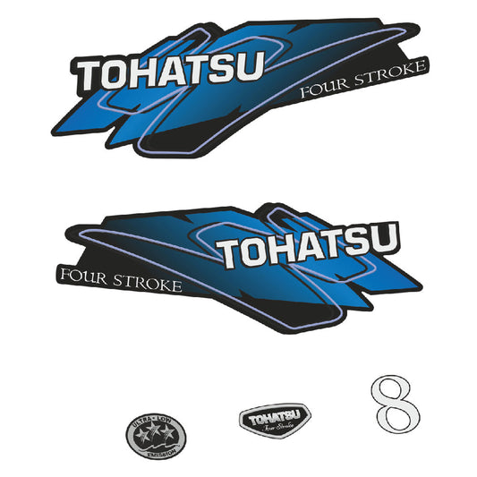 Tarrat Tohatsu 8HV Nelitahtimoottori perämoottori vinyylitarrat