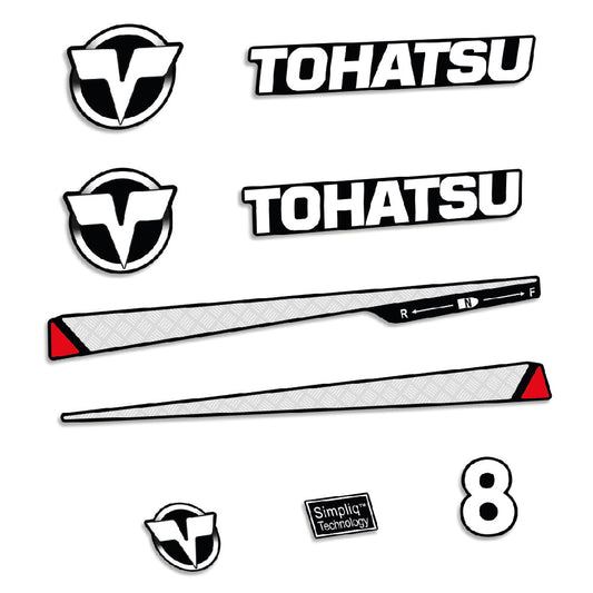 Tarrat Tohatsu 8HV Kaksitahtimoottori perämoottori vinyylitarrat