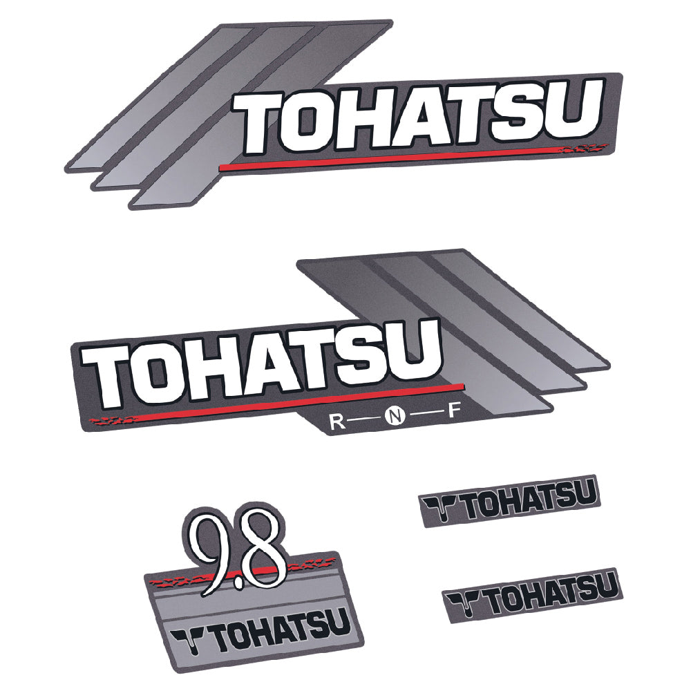 Tarrat Tohatsu 9.8HV Kaksitahtimoottori 1996-2005 perämoottori vinyylitarrat