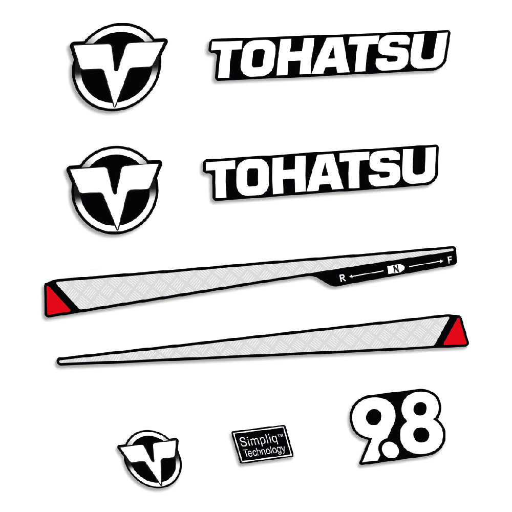 Tarrat Tohatsu 9.8HV Kaksitahtimoottori 1 perämoottori vinyylitarrat