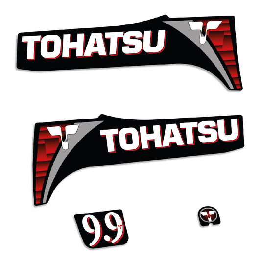 Tarrat Tohatsu 9.9HV Kaksitahtimoottori 2 perämoottori vinyylitarrat