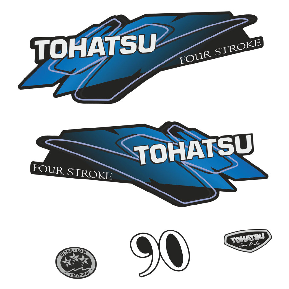 Tarrat Tohatsu 90HV Nelitahtimoottori perämoottori vinyylitarrat