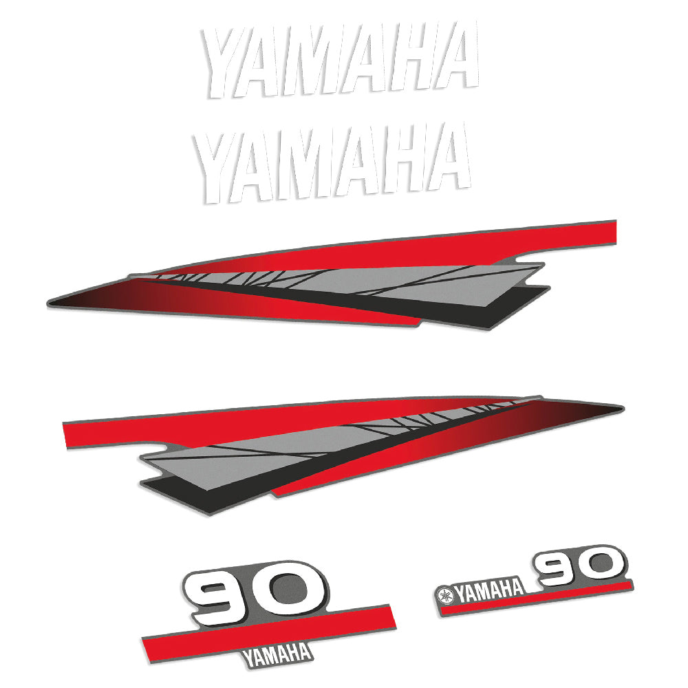 Tarrat Yamaha 90HV Kaksitahtimoottori perämoottori vinyylitarrat